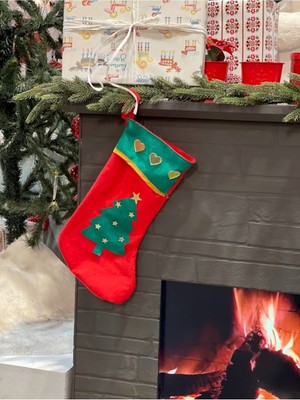 Kırmızı Yılbaşı Çorabı, Çam Ağacı Asmalığı, Dekorasyon Süsü