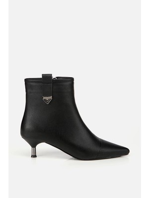 Yaya By Hotiç Kadın Siyah Ince Topuklu Bot