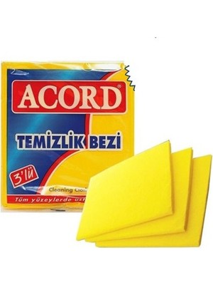 Temizlik Bezi 35X40 cm 3'lü Sarı ROYALEKS-NRX-F547