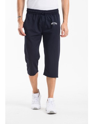 Superlife Erkek New York Baskılı Uzun Slim Fit  Şort SPR25SR081