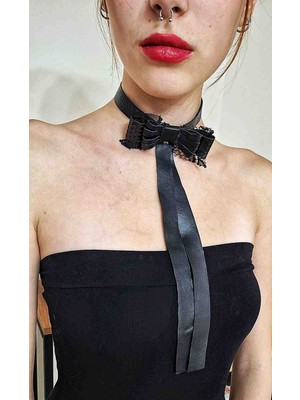Fiyonk Deri Choker