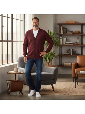 Eren Style V Yaka Cepli Hırka