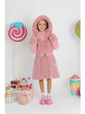 Star Pearl Kids Kız Çocuk Kapüşonlu Mont