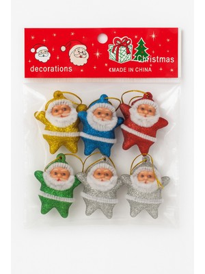 Kırmızı Simli Mini Süsler (6’lı Set) – Yılbaşı Ağacı ve Dekoratif Süsler