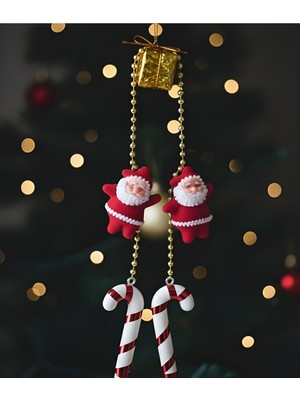 Kırmızı Yılbaşı Ağacı Süsü Garland, Şık ve Renkli Dekorasyon Aksesuarı