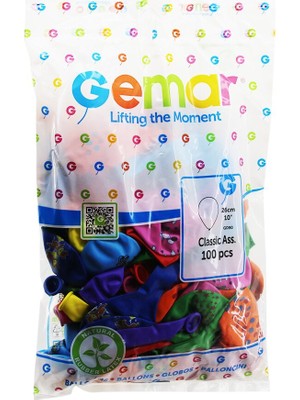 Marsilyan 10 Inç - 26CM Karışık Renkli Baskılı  Balon (4940)