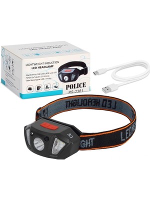 Marsilyan Police PS-2361 Şarjlı Kafa Feneri