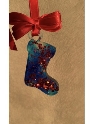 Kırmızı Yılbaşı Süsü Noel Çorabı, Ev Dekorasyonu Için Sevimli ve Renkli Tasarım