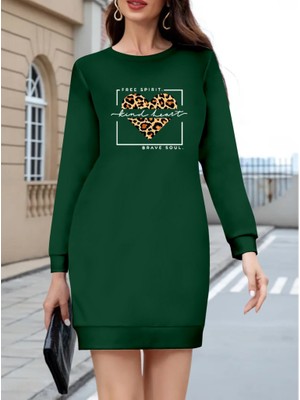 Etiler Collection Kadın Uzun Kollu Bisiklet Yaka Desenli Viskon Iki Iplik Bluz