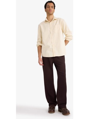 DeFacto Wide Leg Cepli Geniş Paça Dokulu Eşofman Altı E9433AX25AU