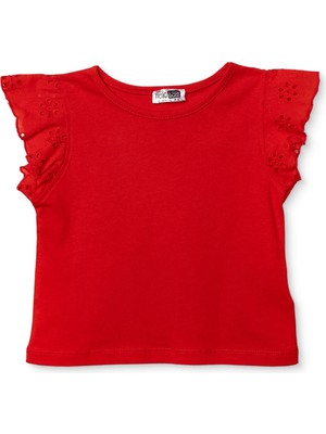 Hellobaby Kız Bebek Berry Belle Bluz Süprem Bisiklet Yaka Kısa Kol