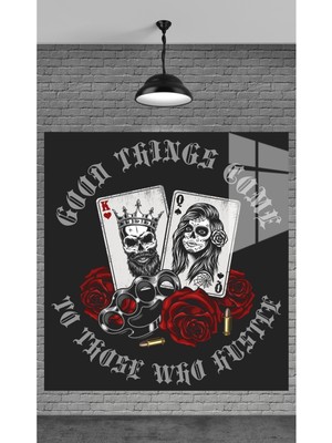 Marsilyan Iskambil Kartları Temperli Cam Üzerine Tablo Sevgilinize Yılbaşı Hediye