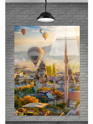 Marsilyan  Ürgüp Balonlar Cam Tablo