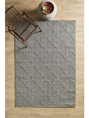 Iskandinav Tasarım Salon Oturma Odası Yolluk Teras Balkon Gri Halı