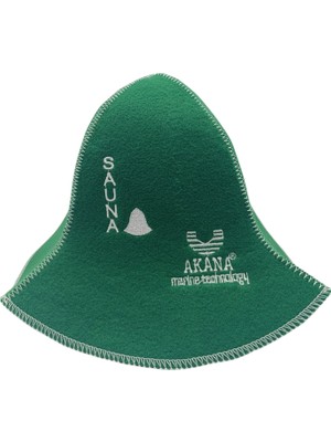 Akana Sauna Şapkası Yüksek Sıcaklığa Karşı Koruma Sağlayan 3mm Keçe Kumaş ile Üretilmiştir
