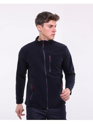 Mualta - Outdoor Lacivert Polar Mont - 3 Cep Outdoor Anti Pilling Üniversal Mevsimlik Polar