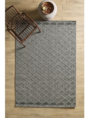 Iskandinav Tasarım Salon Oturma Odası Yolluk Teras Balkon Gri Halı