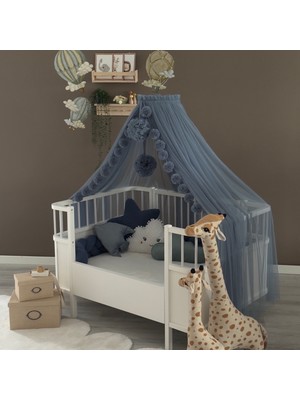 Miniden İndigo Aparatlı Beşik Cibinliği