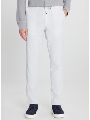 Altınyıldız Classics Bağlamalı Bel Normal Paça Slim Fit Gri Erkek Pantolon ACE001252541_GRI