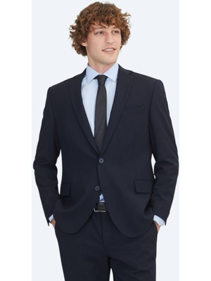 Kip Lacivert Mikro Regular Fit Takım Elbise