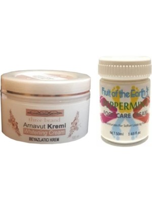 Hintohu Three Brand 100ML Arnavut Aklık Kremi+Foot Care Cream 50ML Ayak Bakım Kremi Nane Ferahlığı