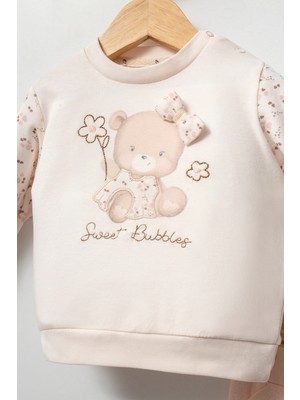 By Bubbles My Sweet Kız Bebek Fiyonklu Yelekli Takım