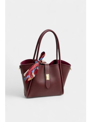 Uzun Askı ve Organizer Çanta Detaylı Kadın El ve Omuz Çantası