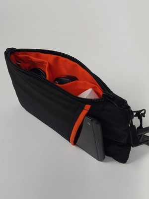 Joyfull Turtle Black Joy  El  ve Bel Cüzdan / Çanta - Siyah - Turuncu