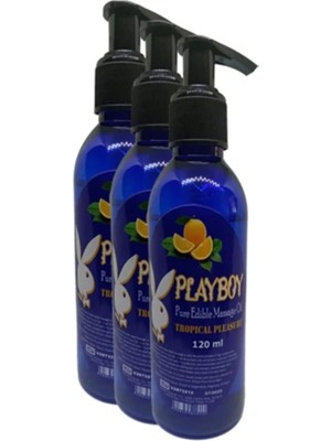 Pure Edible Massage Oil 120ML Portakal Aromalı Masaj Yağı x 3 Adet