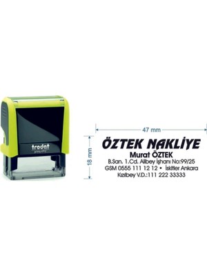 Trodat 4912 Kişiye Özel Firma ve Şirket Kaşeleri
