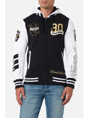 Boxeur Des Rues Gold Embroidered Sweatshirt Black-Gold