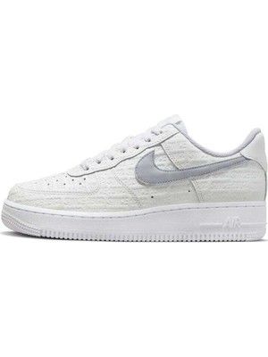 Nike Air Force 1 07 Low Af1 Unisex Leather Sneaker Hakiki Deri Unisex Günlük Spor Ayakkabı Beyaz
