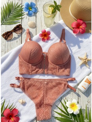 Reyn Dantelli Bralet Sütyen Takımı
