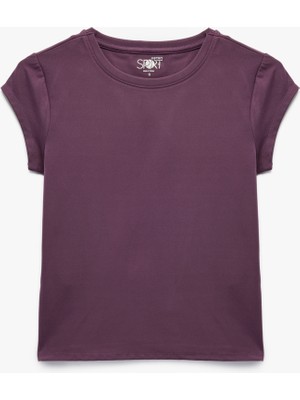 Koton Rahat Kalıp Kısa Kollu Interlok Bisiklet Yaka Spor Tişört