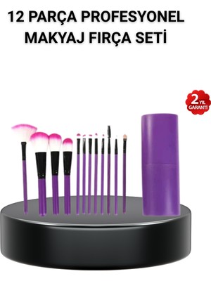 Feifei 12’li Profesyonel Makyaj Fırça Seti – Dökülmeyen Yumuşak Kıllı Ergonomik  - FEİ7014-956
