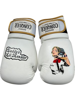 Conquer Custom Made Harley Quınn2 Deri Boks Eldiveni