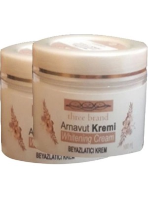 Süper Three Brand Arnavut Kremi 2li Adet Whitens Cream Tüm Bölge Aklık Kremi 100 ml