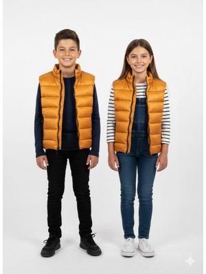 Yusgos Unisex Kız/Erkek Bebek Çocuk Su Geçirmez Fermuarlı Cepli Şişme Do