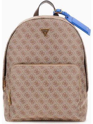 Guess Milano Compact Monogram Desenli Sırt Çantası