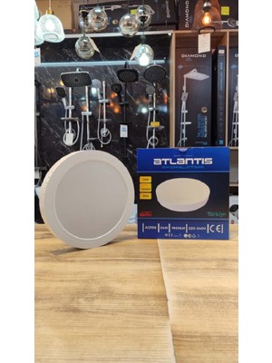 Atlantis 24 Watt Tavana Sıfır Plafonyer LED Avize Beyaz Işık Kasa Rengi Seçenekli