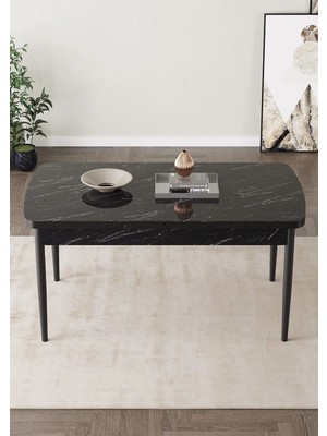 Shoovvel Vena Serisi Mdf 70X114 Ahşap Ayaklı Açılır Üst Kalite Mutfak Masası, Yemek Masası, Salon Masası