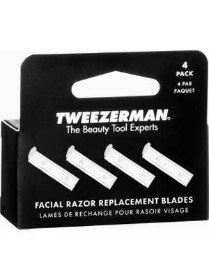 Tweezerman Facial Razor Yüz Tüyü Temizleme Aleti ve Yedek Bıçaklar