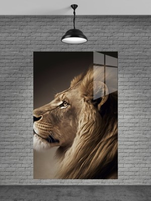Aslan Cam Tablo Ev Dekorasyon,balkon Dekorasyonu,dekoratif,duvar Tablo,mutfak Tablo