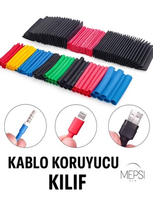 Mersi Shop 560 Parça Isıyla Daralan Makaron Seti – Profesyonel Kablo Yalıtım ve Onarım Çözümü