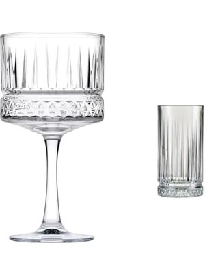 Storemax 471733 4er Pack Cocktail Kelche, Glas, Transparent, 50 Cl, Açık Renkli ve Cam Meşrubat Bardağı, 4 Parça, Şeffaf, 445 cc