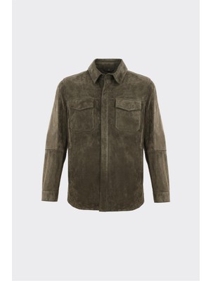 Elle Haki Deri Erkek Ceket