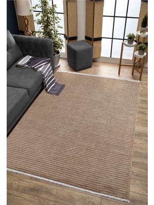 Valery Home Rixos Vl Yıkanabilir Kaydırmaz, Pamuk Dokuma, Premium Kalite Salon&mutfak&yemek Odası Kilimi Kemik