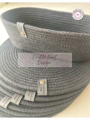 Double Knot Design 7 Prç Amerikan Servis Seti Supla Hediyelik Hasır Jüt Tress Yemek Masası Davet