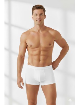 Woan 3'lü Set Erkek Boxer Doğal – Yumuşak Dokulu, Esnek ve Nefes Alan Kumaş