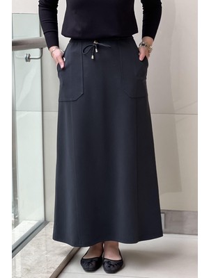 Sentez 5472 Elenna Cep Düğmeli Çan Etek